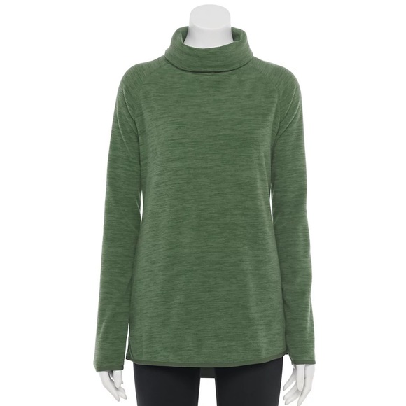 fleece turtleneck tunic